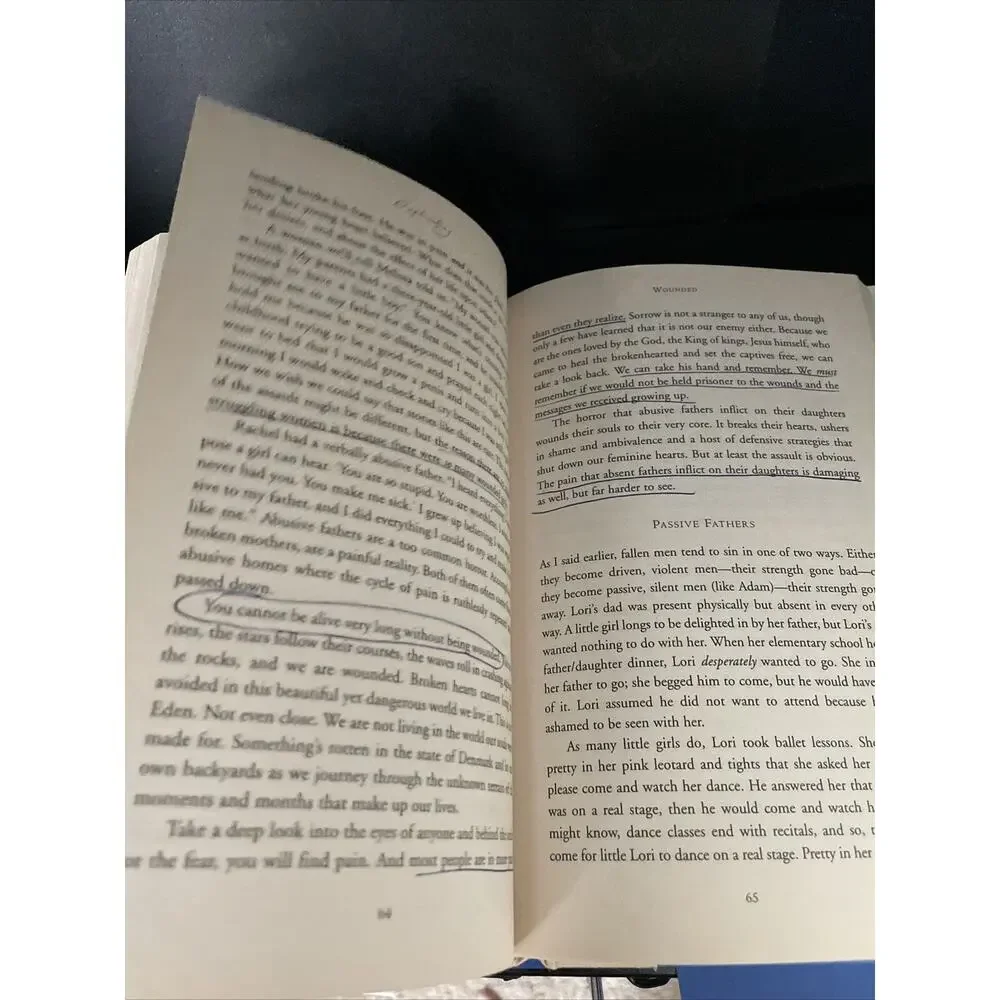 Book writings margins